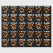 Pill Pharmacist Pharmacy Tech CPhTのライセンス ラッピングペーパー (フラット)