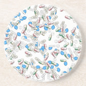 Pill Sprinkles Pattern コースター (正面)