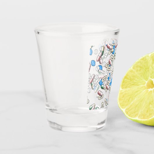 Pill Sprinkles Pattern ショットグラス (左)