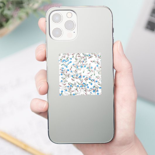 Pill Sprinkles Pattern シール (スマートフォン)