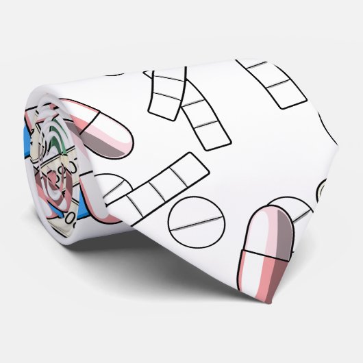 Pill Sprinkles Pattern ネクタイ (ロール)