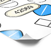 Pill Sprinkles Pattern フォトプリント (角)