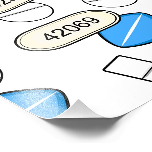 Pill Sprinkles Pattern フォトプリント (角)