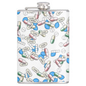 Pill Sprinkles Pattern フラスク (正面)