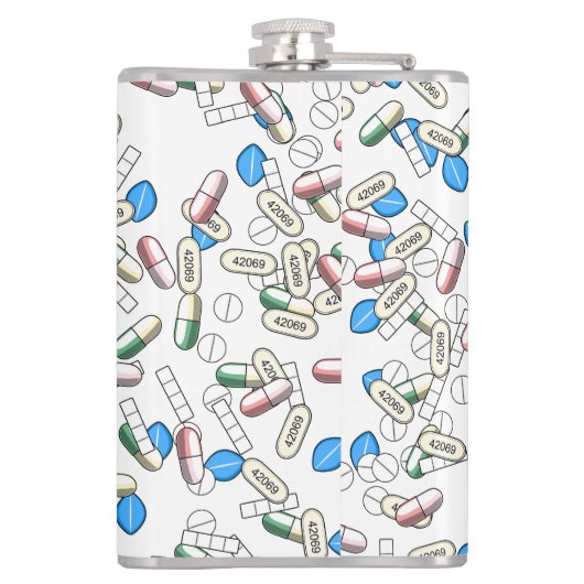 Pill Sprinkles Pattern フラスク (裏面)