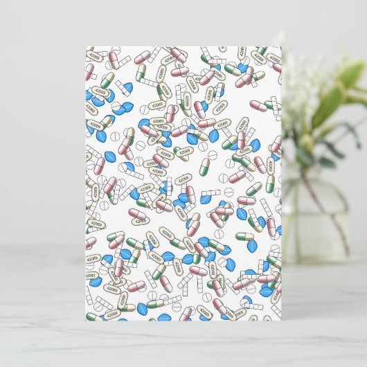 Pill Sprinkles Pattern 招待状 (スタンド正面)