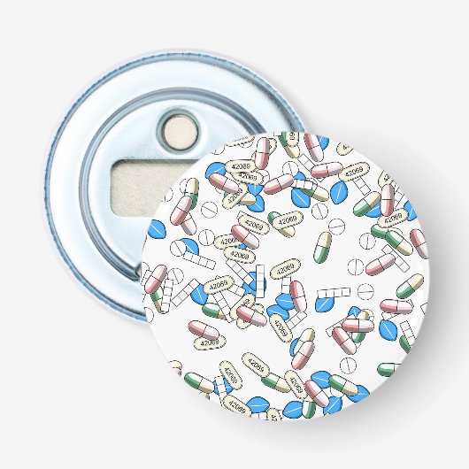 Pill Sprinkles Pattern 栓抜き (正面)