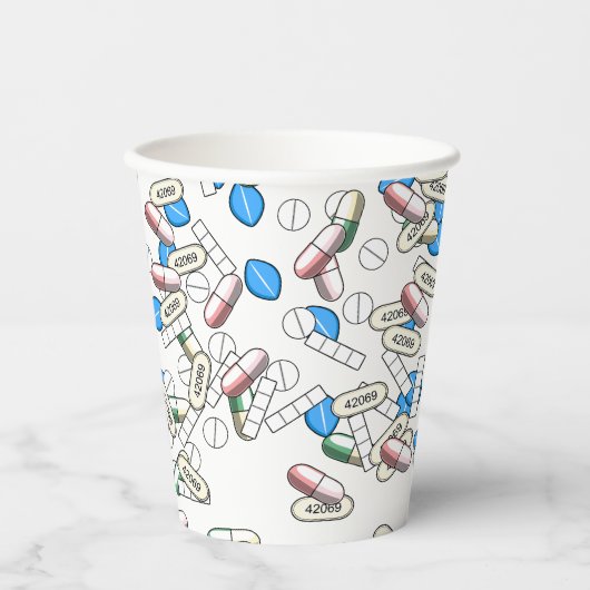Pill Sprinkles Pattern 紙コップ (正面)