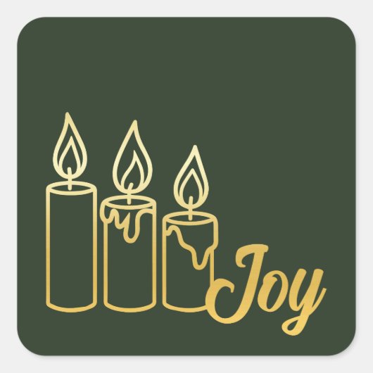 Pillar Candles スクエアシール (正面)