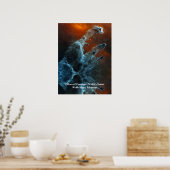 Pillars of Creation James Webb Space Telescope ポスター (キッチン)