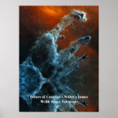 Pillars of Creation James Webb Space Telescope ポスター (正面)