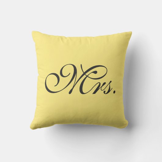 Pillowレモン色の夫人 クッション (裏面)