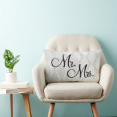 PILLOW結婚およびシャワーのギフトの氏及び夫人 ランバークッション (椅子)