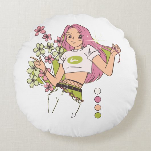 Pillow  ラウンドクッション (正面)