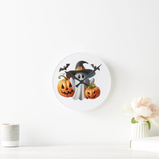 pillow ラウンド壁時計 (ホーム)