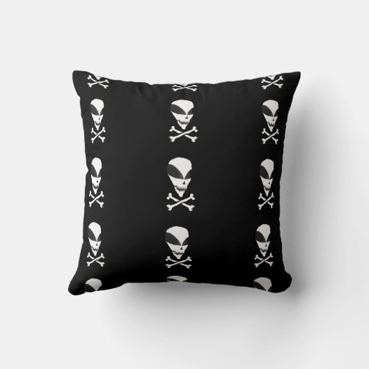 Pillow - Area 51 Skull & Crossbones クッション (裏面)