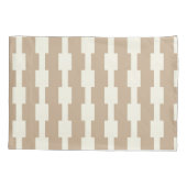 Pillow Case Stripe White and Beige 枕カバー (裏面)