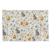 Pillow Cases – Bunnies, Eggs, Chicks & Spring Deco 枕カバー (裏面-右)