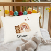pillow featuring a custom bear design アクセントクッション