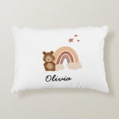 pillow featuring a custom bear design アクセントクッション (正面)
