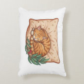 Pillow for comfort sleep with cat design アクセントクッション (正面(垂直))