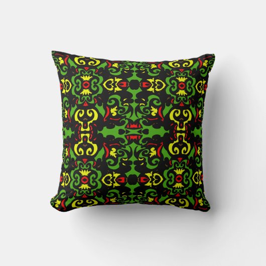pillow ,green, natural, home decor, abstract, クッション (正面)