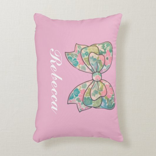 pillow kid bow bedroom アクセントクッション (正面(垂直))