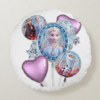 pillow of anna and elsa circular ラウンドクッション
