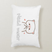 Pillow of Realistic Cat – Need Moar Calm アクセントクッション (裏面(縦))