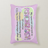 Pillow Psychology Love Language (ADHD, Autistic) アクセントクッション (正面(垂直))