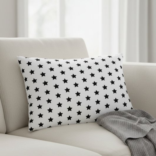 pillow stars white for kids アクセントクッション