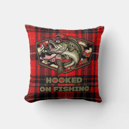 Pillow with fun, bold illustration of a cool bass クッション