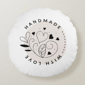 Pillow with love design ラウンドクッション