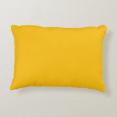 pillow yellow solid simple アクセントクッション (裏面)