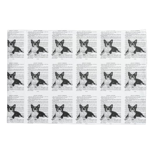 PILLOWCASE - BOSTON TERRIER – 標準サイズ 枕カバー (裏面)