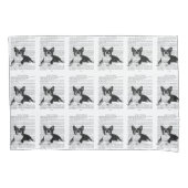 PILLOWCASE - BOSTON TERRIER – 標準サイズ 枕カバー (正面)