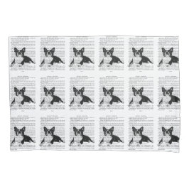 PILLOWCASE - BOSTON TERRIER – 標準サイズ 枕カバー