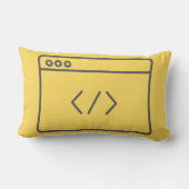 Pillows Code Dev ランバークッション (裏面)