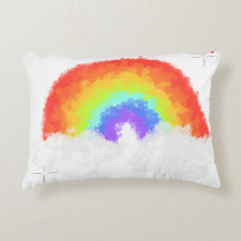 Pillows with rainbow アクセントクッション