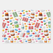 Pills Capsule Medicine Pharmacist Med Student Gift ラッピングペーパーシート (正面3)