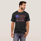 Pilot Airplane American Flag Plane Tシャツ (正面フル)