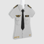 Pilot Airplane Captain Aviation Christmas オーナメント (正面)