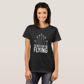Pilot Airplane Plane Aviation I would Rather be Fl Tシャツ (正面フル)