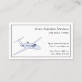 Pilot Aviation Service Jet Plane Business Card 名刺 (正面)