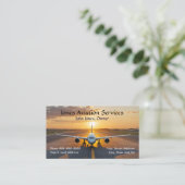 Pilot Aviation Service Jet Plane Business Card 名刺 (スタンド正面)