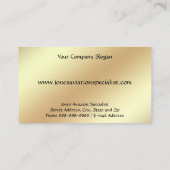 Pilot Aviation Service Jet Plane Business Card 名刺 (裏面)