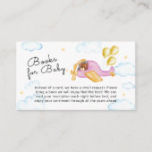 Pilot Bear Balloon Airplane Books For Baby Shower エンクロージャーカード (正面)