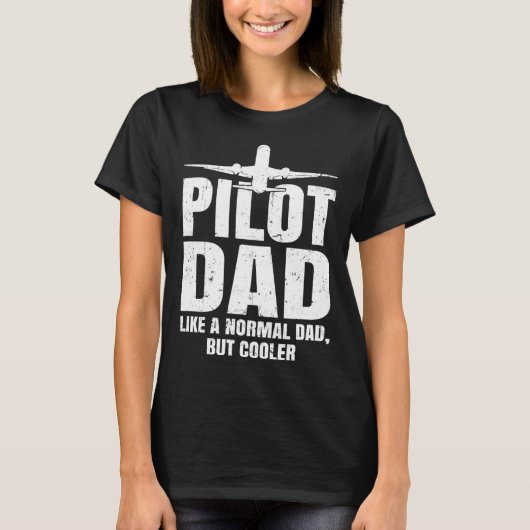 Pilot for Dad Men Aviation Airplane Aircraft Pilot Tシャツ (正面)