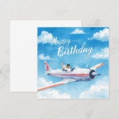 Pilot Happy Birthday on the airplane (正面/裏面)