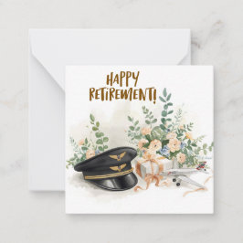 Pilot  Happy retirement ノートカード